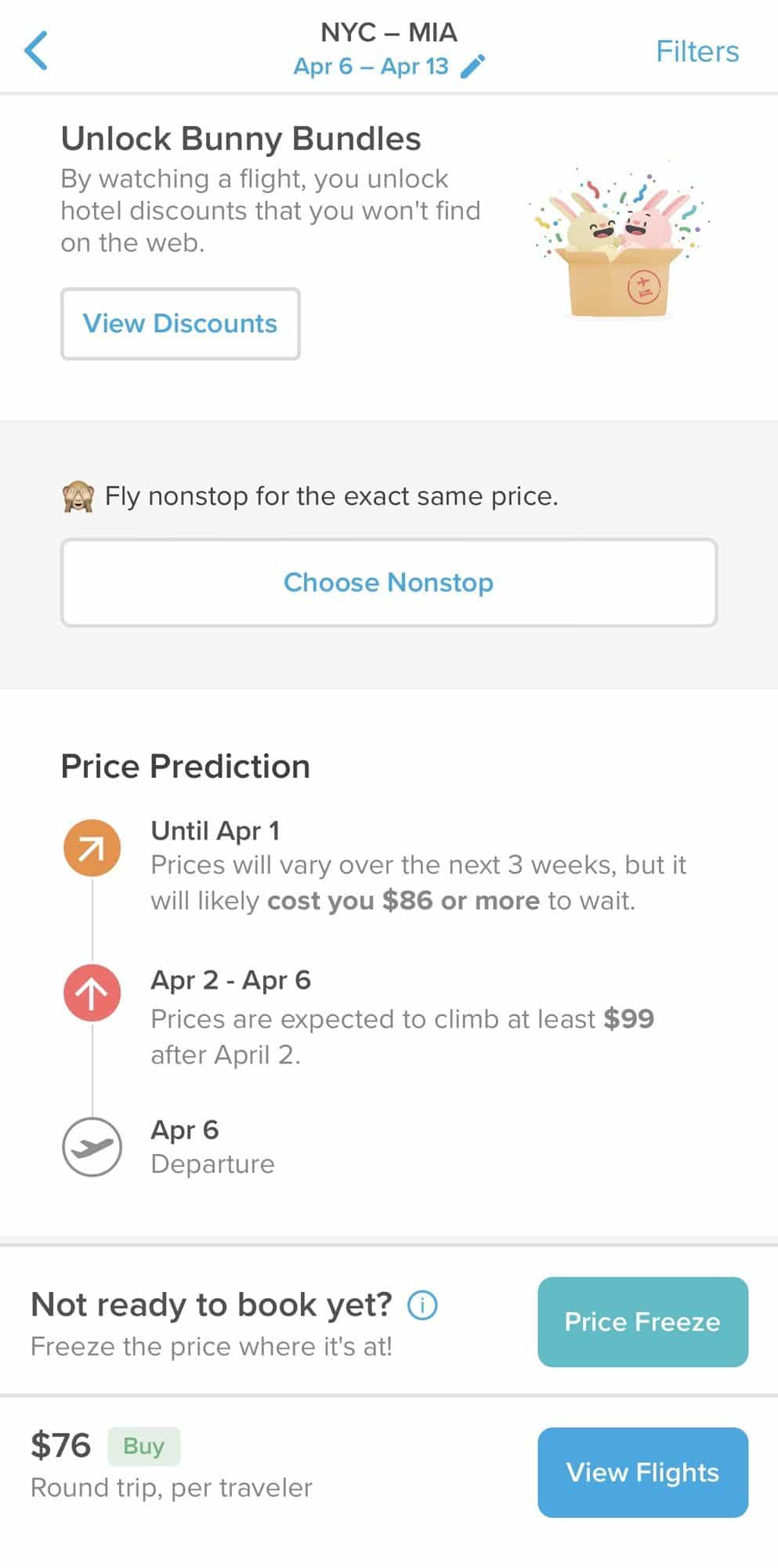 Hopper App Price Prediction