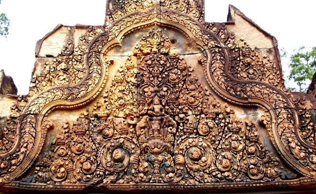 Ornate detail at Angkor Wat Temples