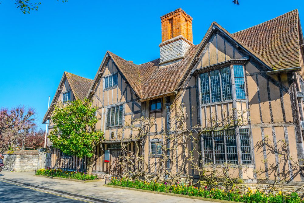 View of the Hall's Croft in Stratford upon Avon where daughter of William Shakespeare lived, England
