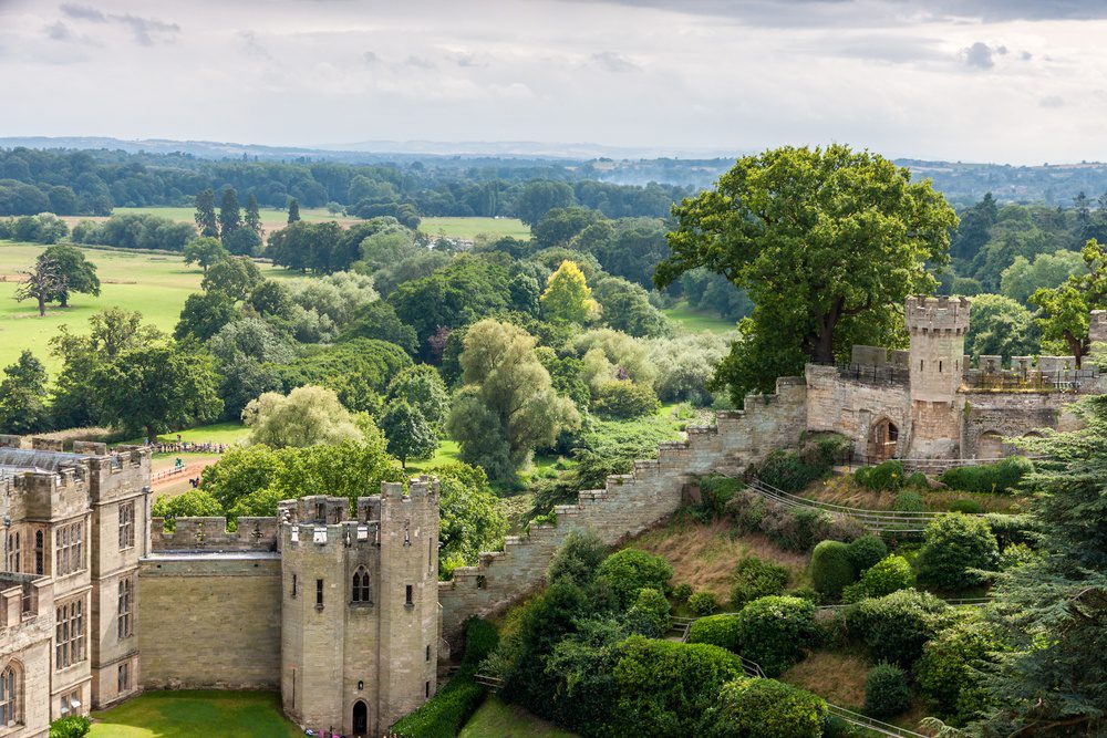 View of Warwick castle