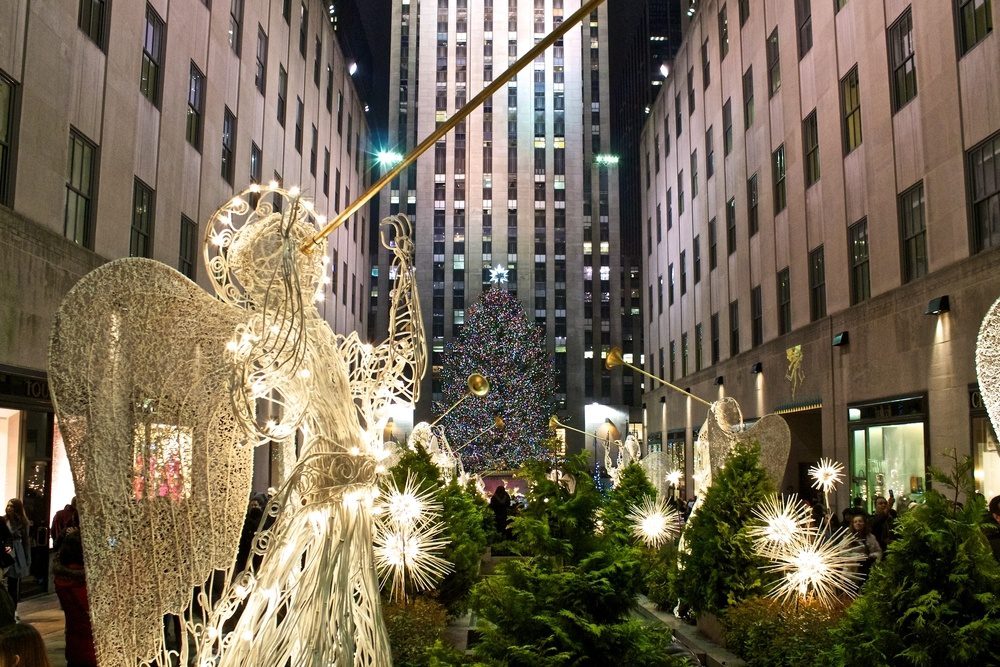 Christmas in New York City Rockefeller Center Tree