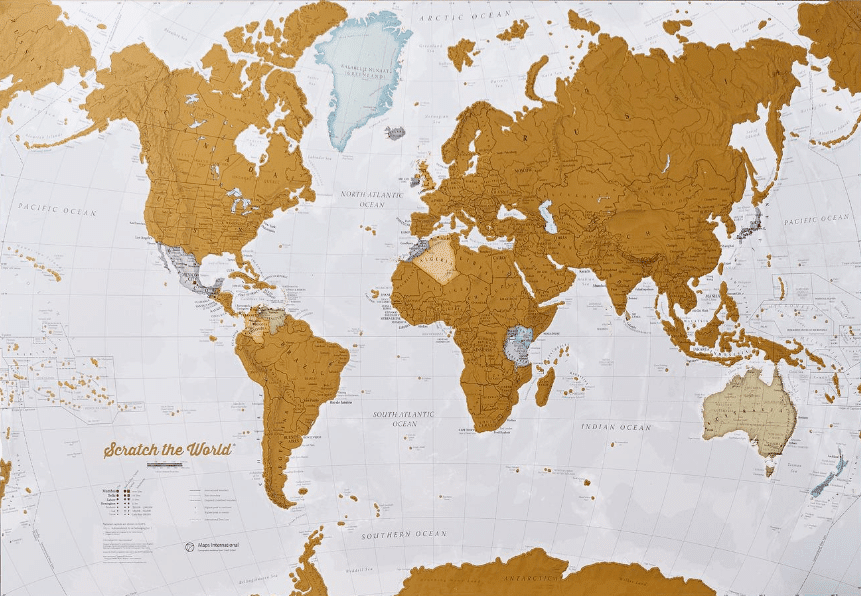 Etsy Scratchable World Map