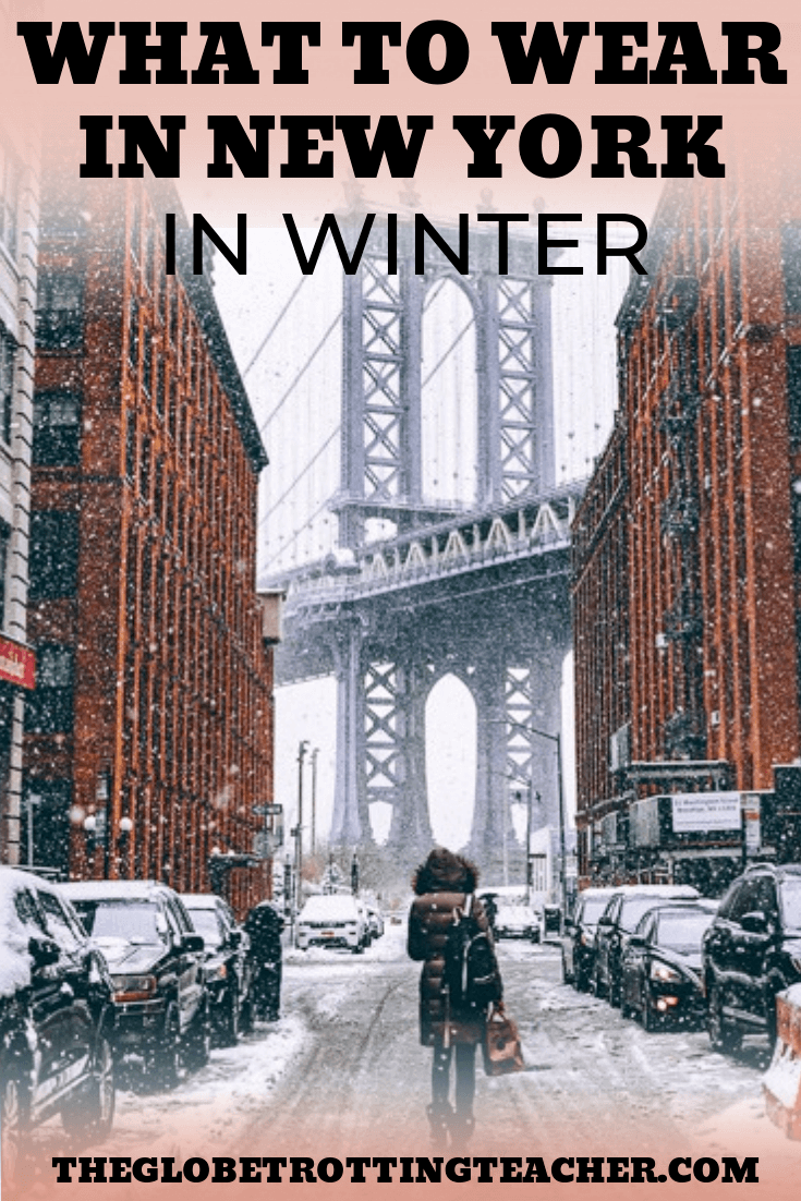 What to Wear in New York in Winter - Planning a winter or Christmas in New York trip? NYC gets pretty cold so use this what to pack for NYC in December, January, February guide to make sure you have what you need to have an unforgettable winter trip to New York City no matter when you visit! #travel #NYC #packinglist