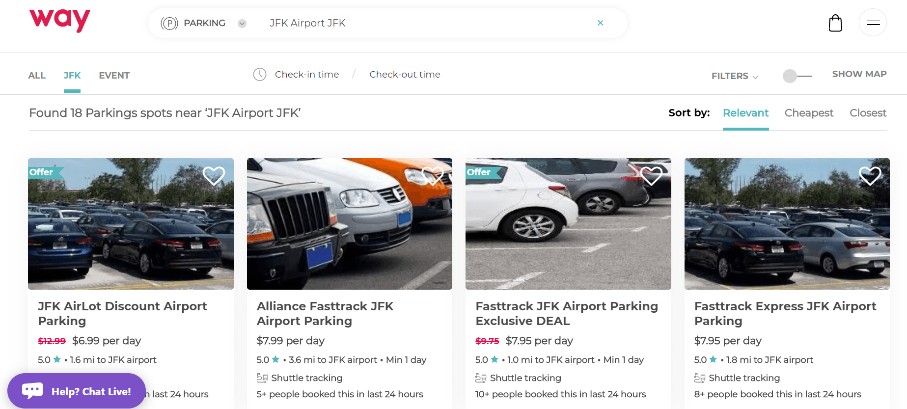 compare airport parking
