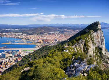 Rock of Gibraltar in southern part of Iberian Peninsula: A perfect day trip from Malaga Spain