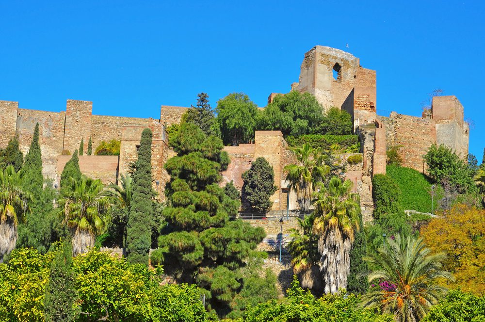 The Alcazaba in Malaga Spain