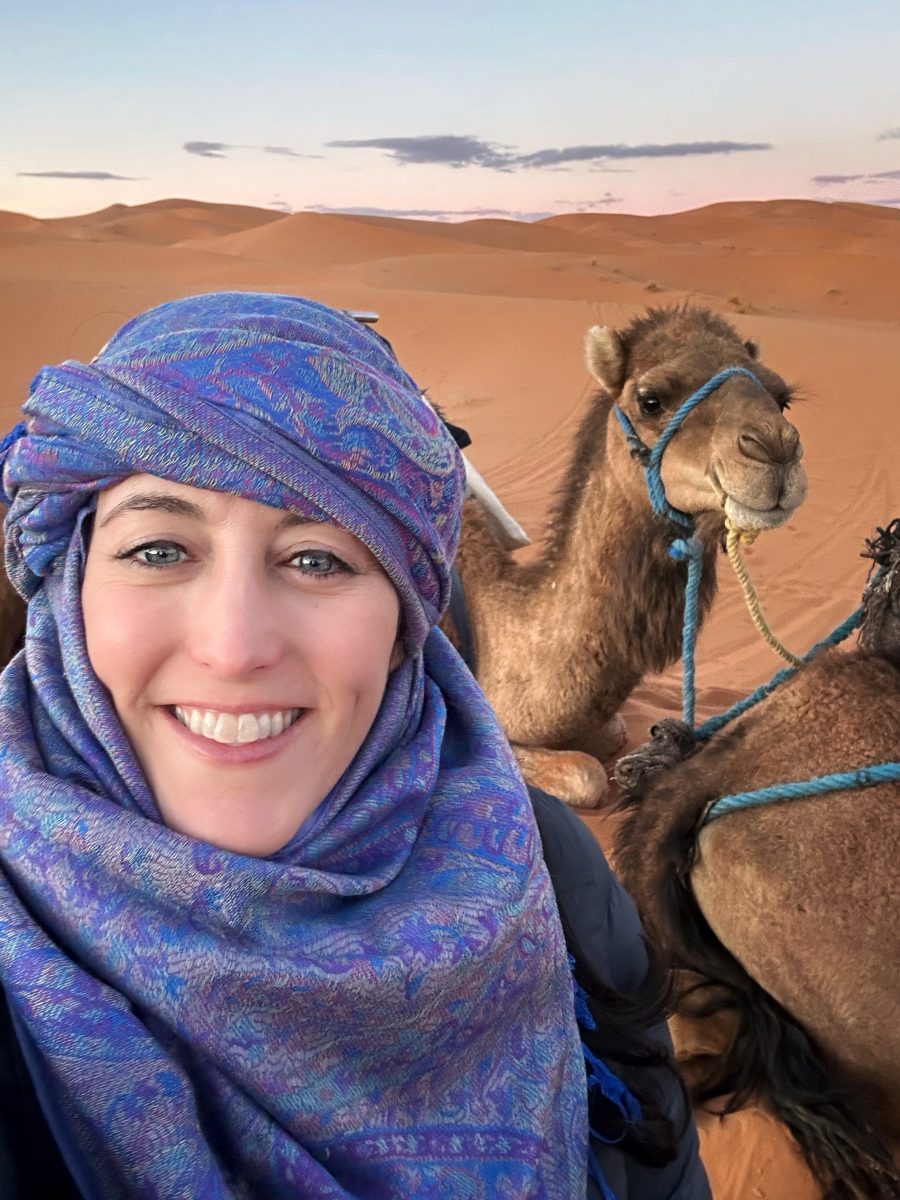 Sahara Desert Camel Selfie Morocco