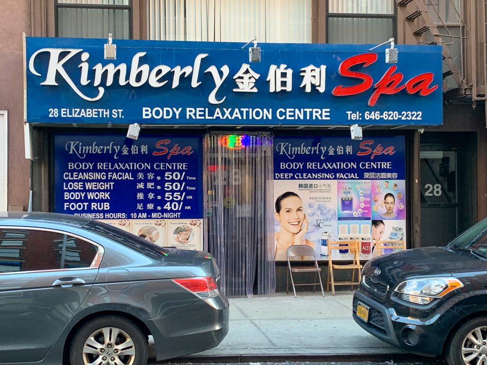 Kimberly Spa storefront Chinatown NYC